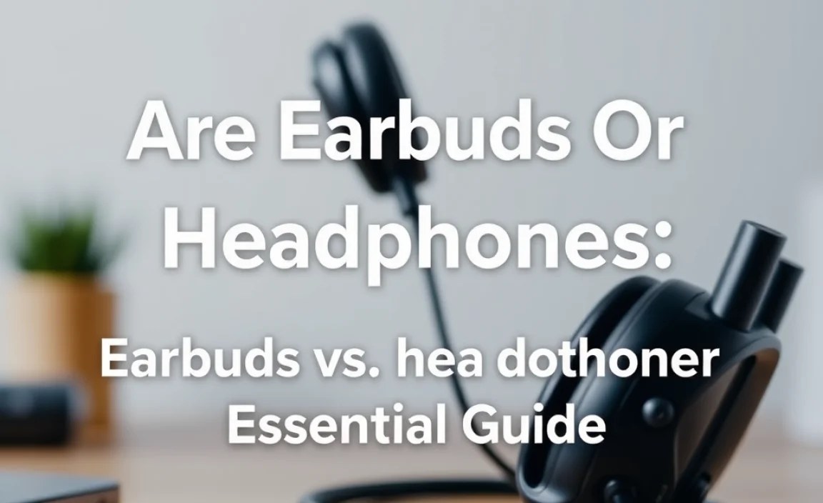 Key Differences: Earbuds vs. Headphones