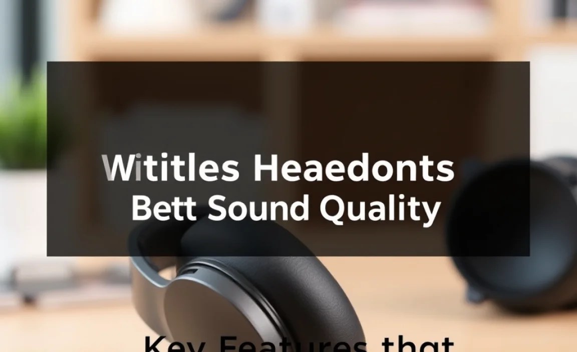 Key Features That Impact Wireless Sound Quality