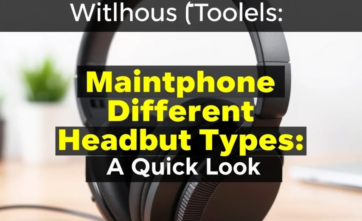 Maintaining Different Headphone Types: A Quick Look