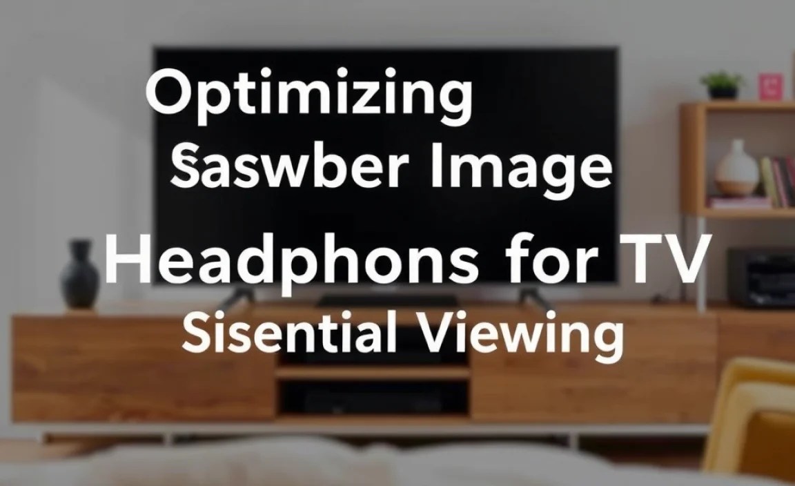 Optimizing Your Sharper Image TV Viewing Experience