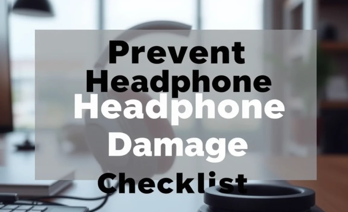 Prevent Headphone Damage: Essential Weekly Checklist