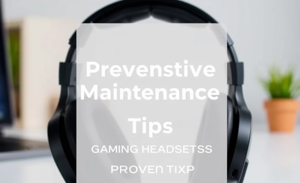 Preventive Maintenance Tips for Gaming Headsets
