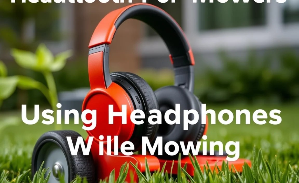 Safety First: Using Headphones While Mowing
