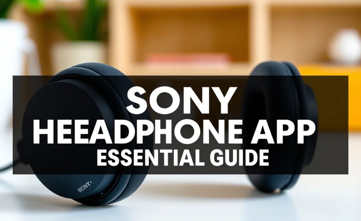 Sony Wireless Headphones App: Essential Guide