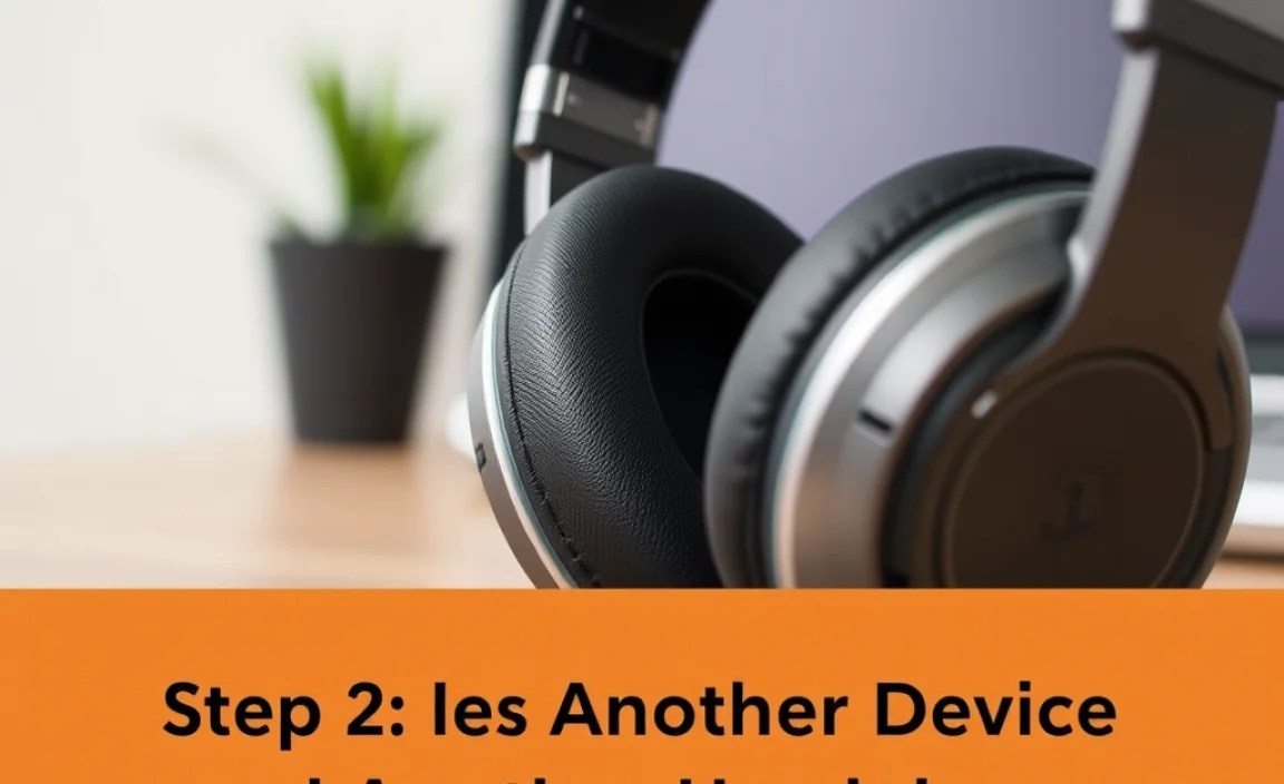 Step 2: Test with Another Device and Another Headphone