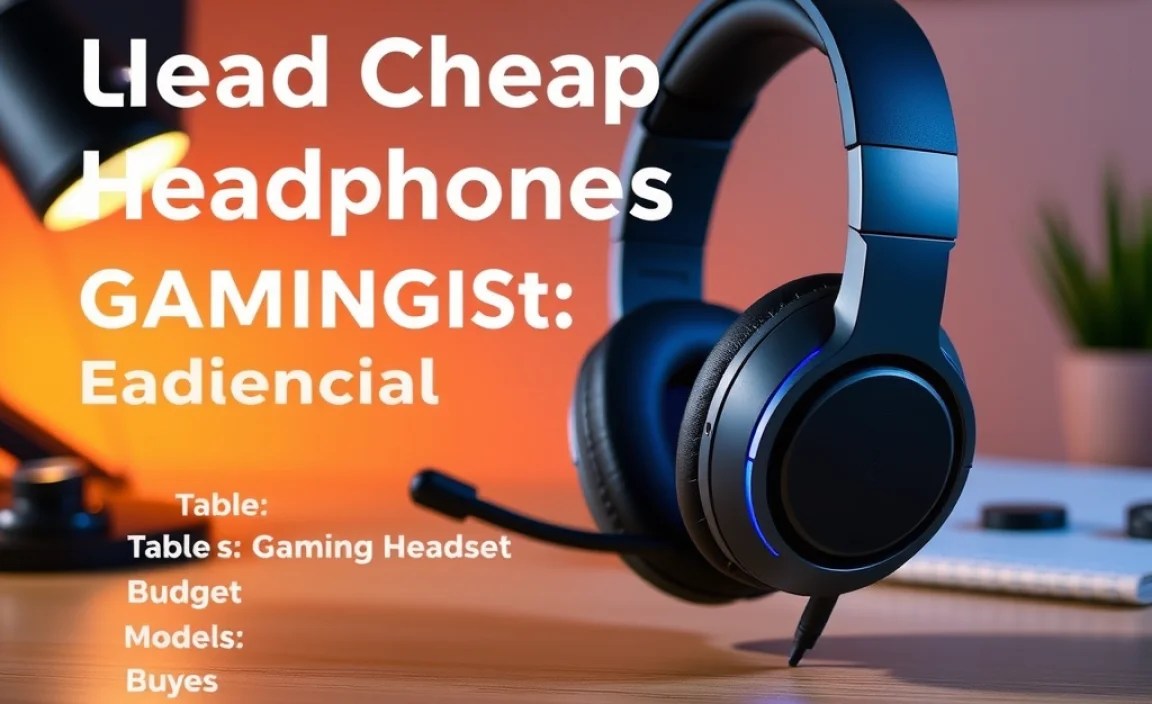 Table: Budget Gaming Headset Comparison (Hypothetical Models)