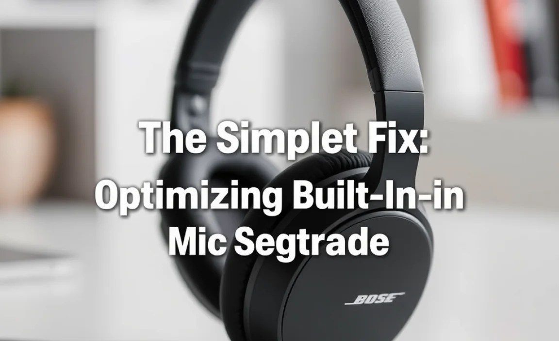 The Simplest Fix: Optimizing Built-In Mic Settings