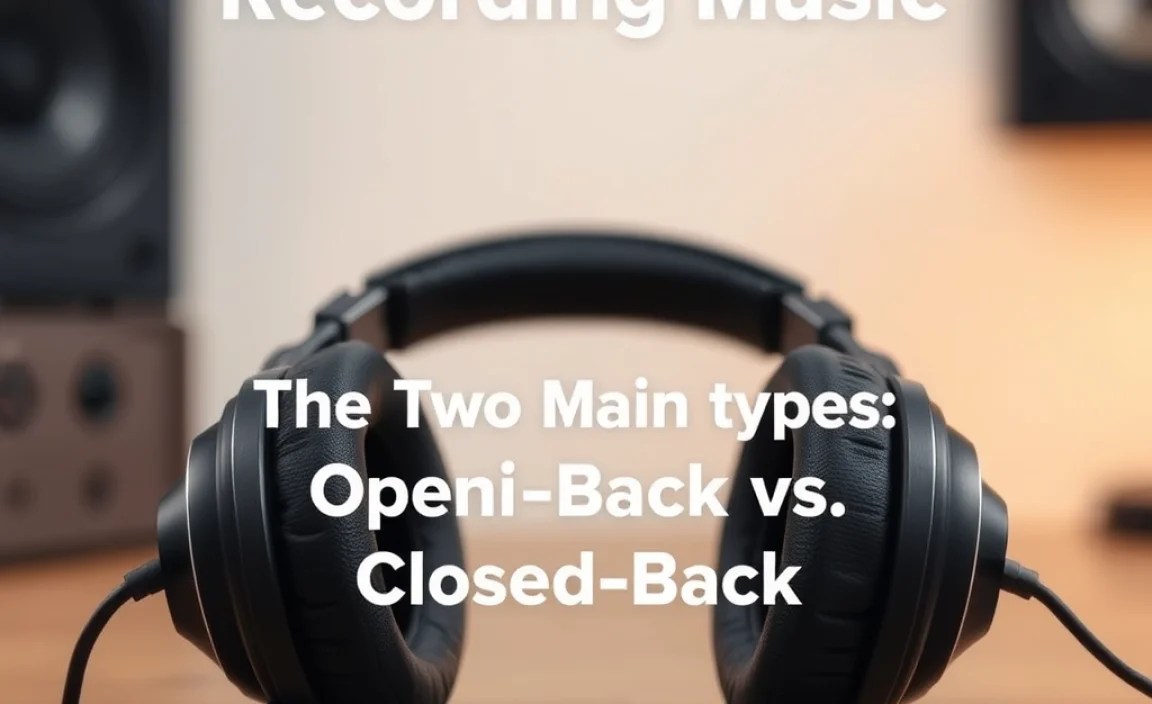 The Two Main Types: Open-Back vs. Closed-Back