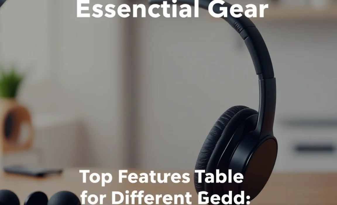 Top Features Table for Different Needs
