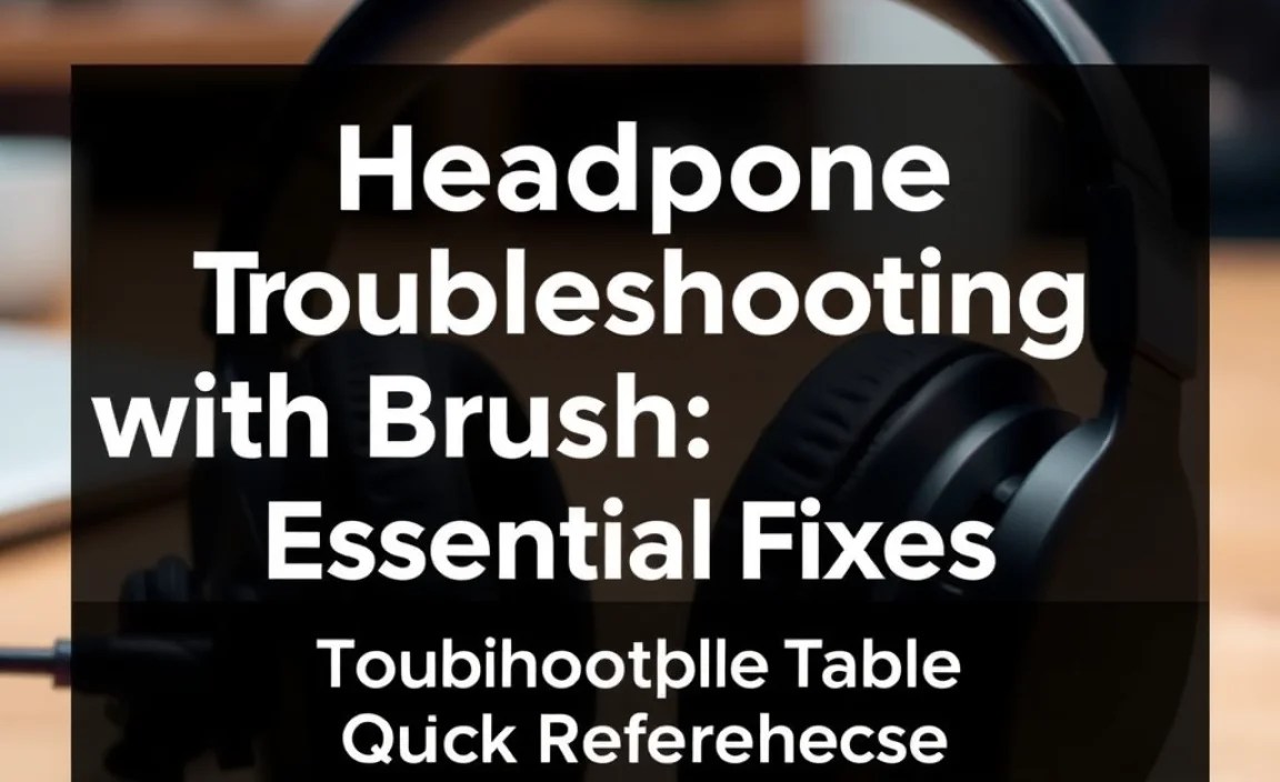 Troubleshooting Table: Quick Reference