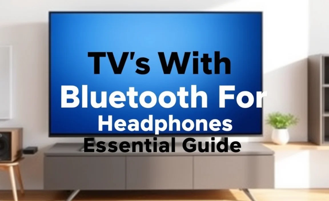 Tvs With Bluetooth For Headphones: Essential Guide