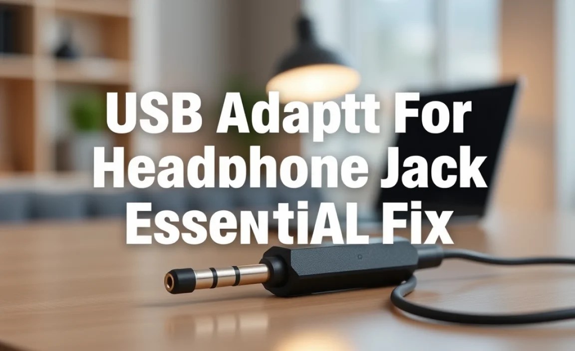 USB Adapter For Headphone Jack: Essential Fix