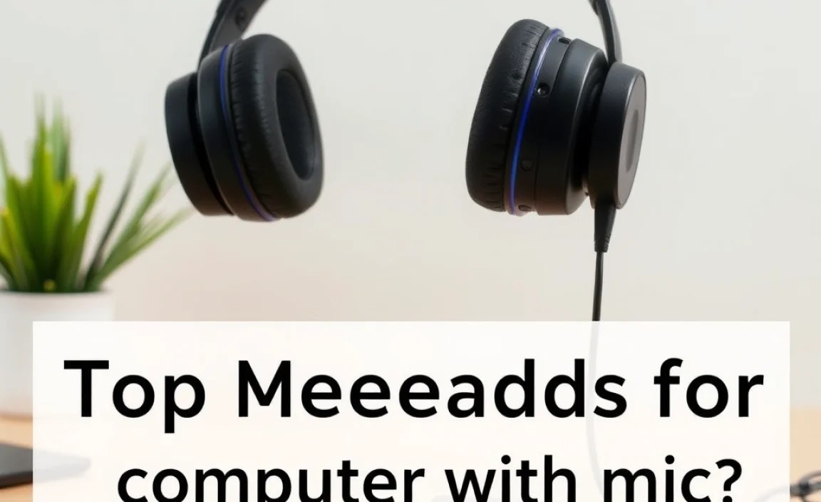 What are wireless headphones for computer with mic?