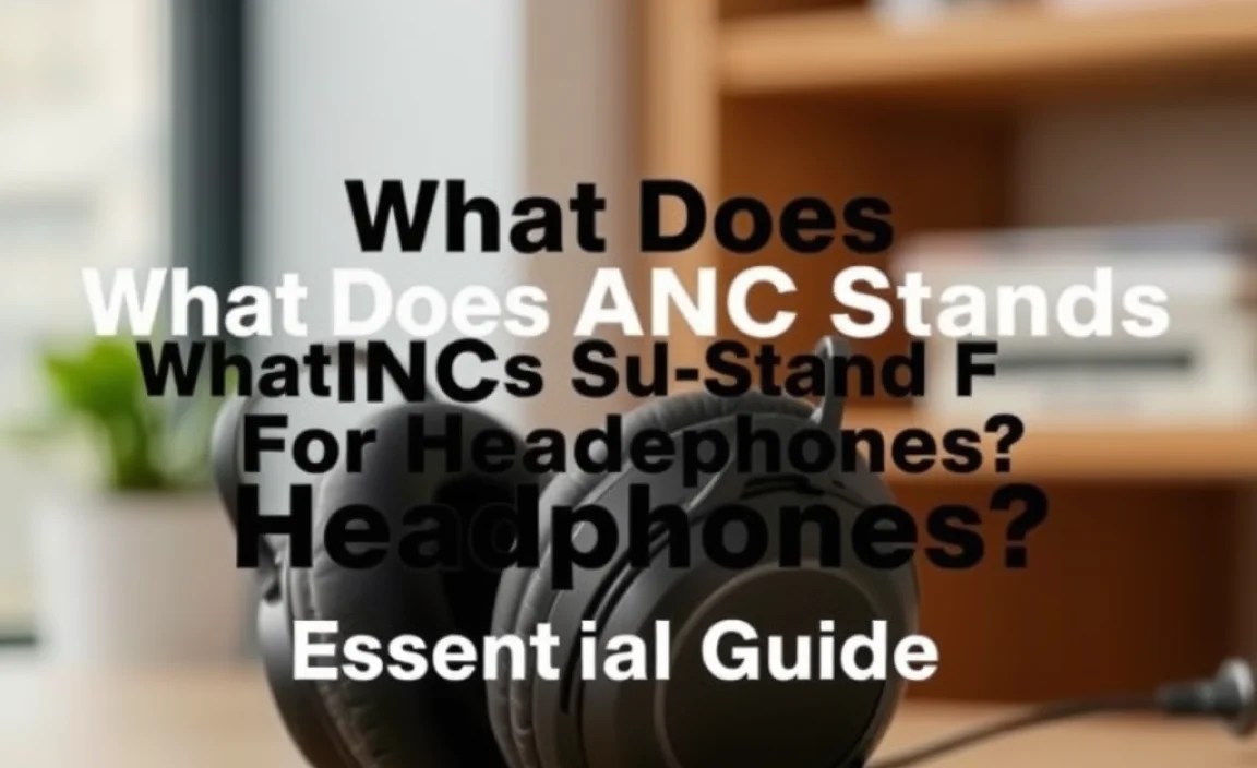 What Does ANC Stand For Headphones? Essential Guide