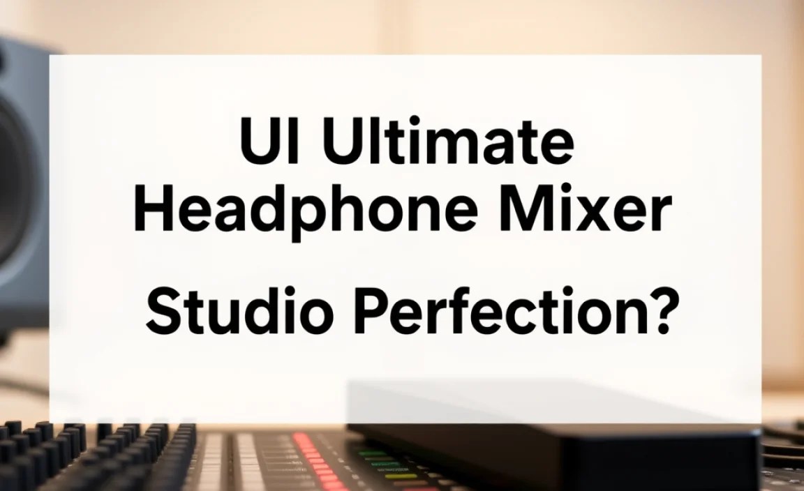 What is headphone mixer for studio?