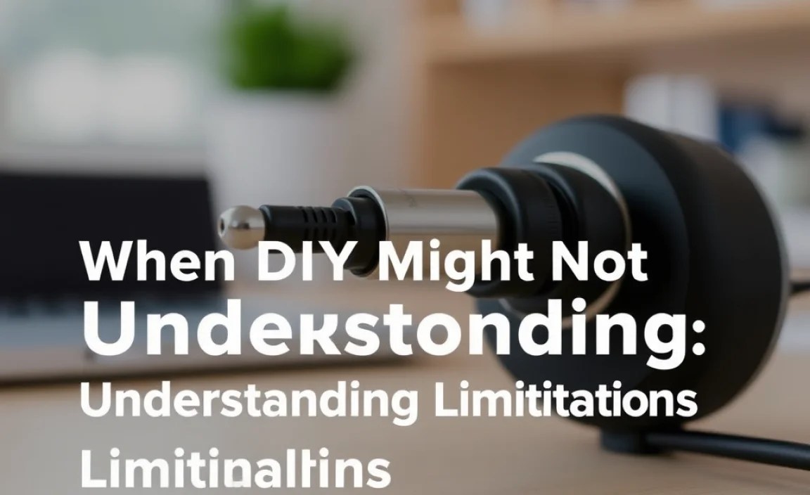 When DIY Might Not Be Enough: Understanding Limitations