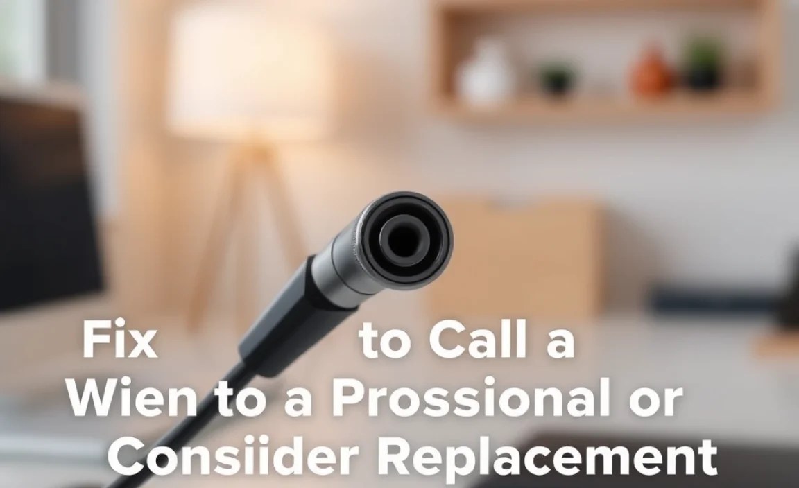 When to Call a Professional or Consider Replacement