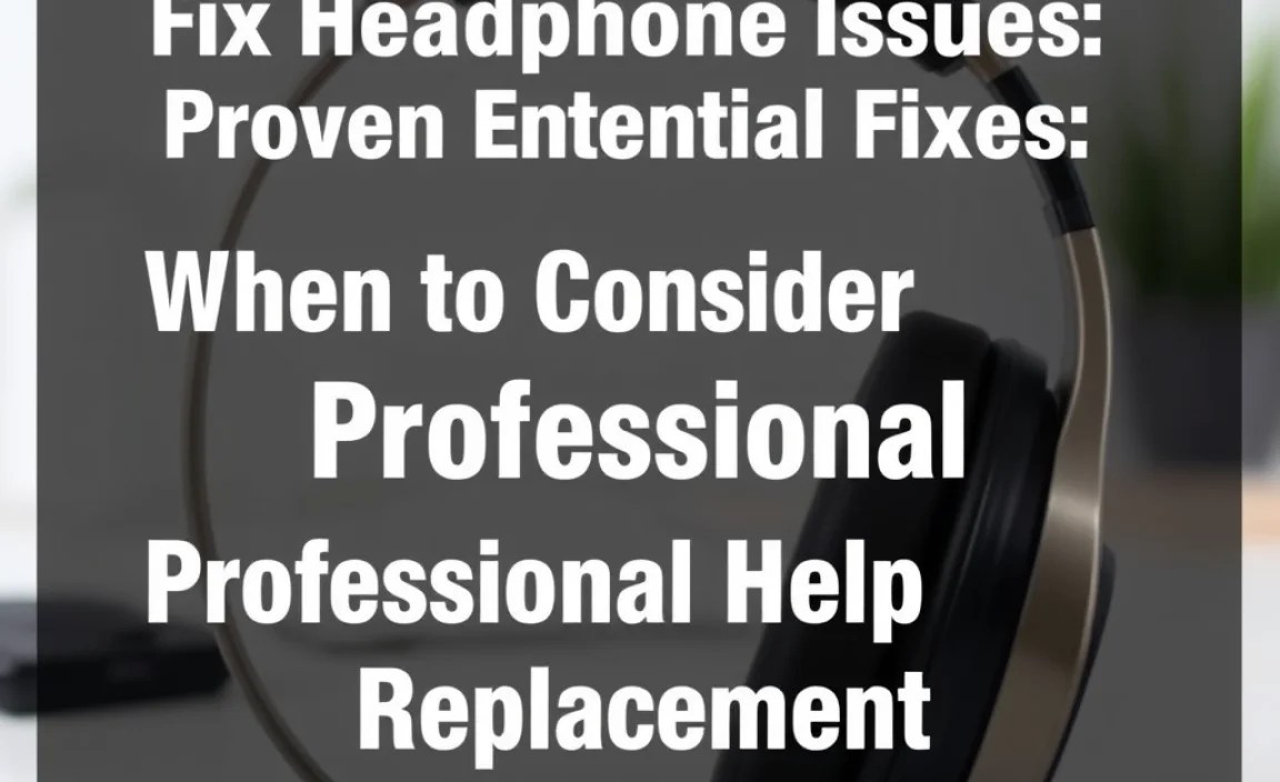When to Consider Professional Help or Replacement