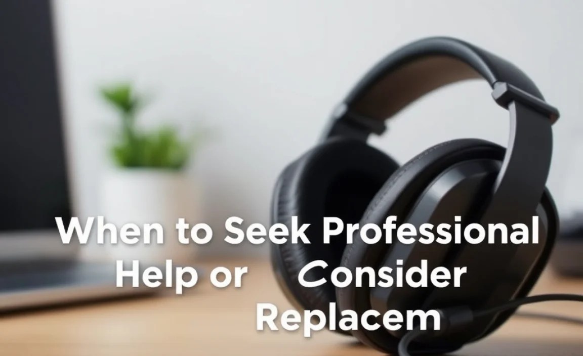 When to Seek Professional Help or Consider Replacement