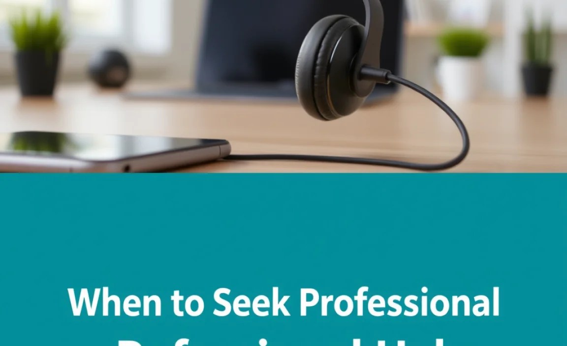 When to Seek Professional Help or Replace