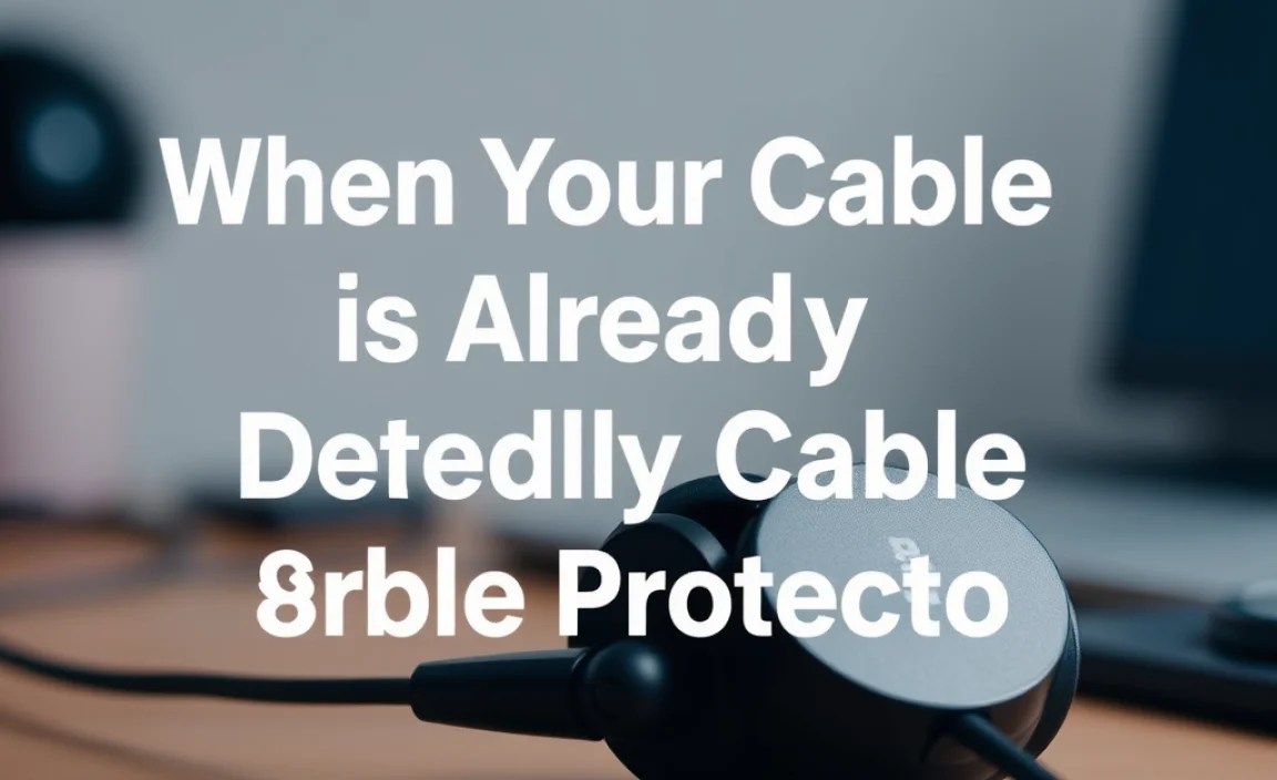 When Your Cable is Already Damaged: Quick Fixes & Considerations