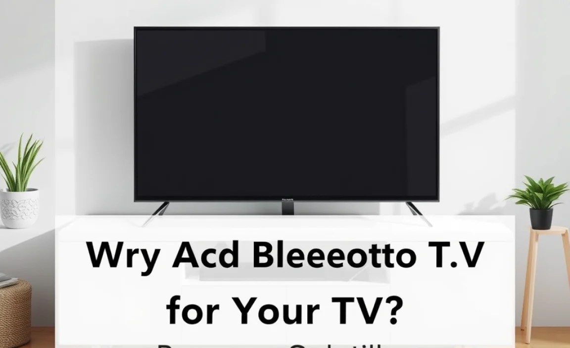 Why Add Bluetooth to Your TV?