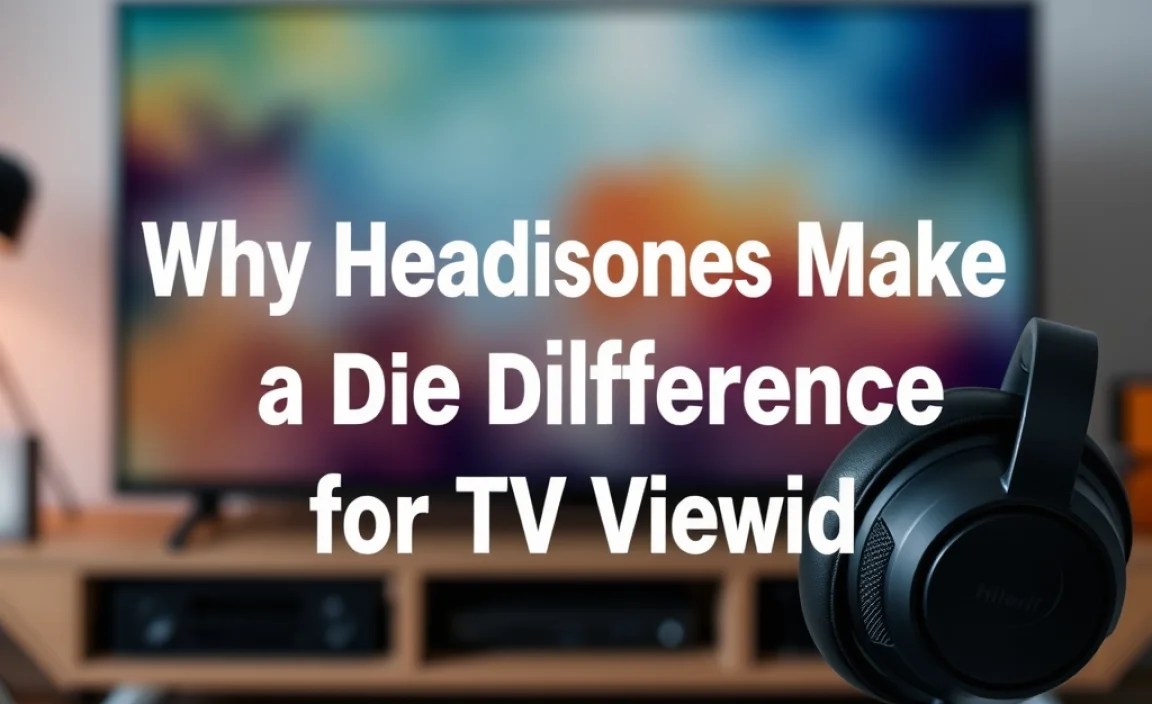 Why Headphones Make a Difference for TV Viewing