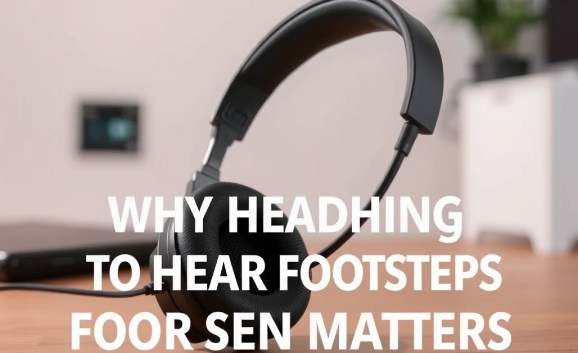 Why Hearing Footsteps Matters