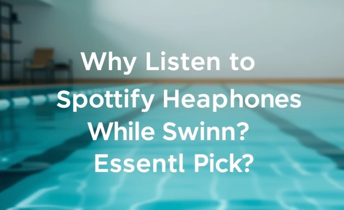 Why Listen to Spotify While Swimming?