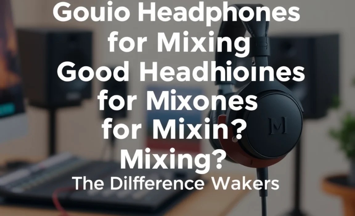 Why Studio Headphones for Mixing? The Difference Makers
