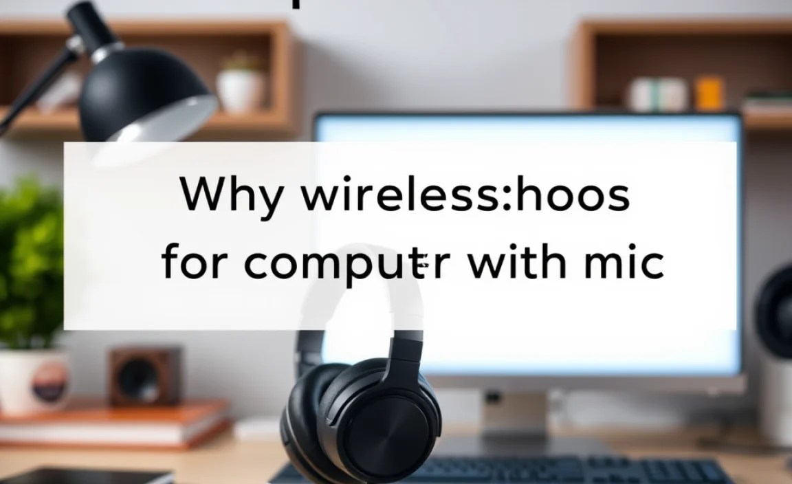 Why wireless headphones for computer with mic are Important?