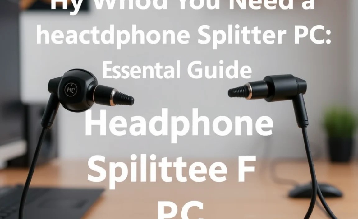Why Would You Need a Headphone Splitter for PC?