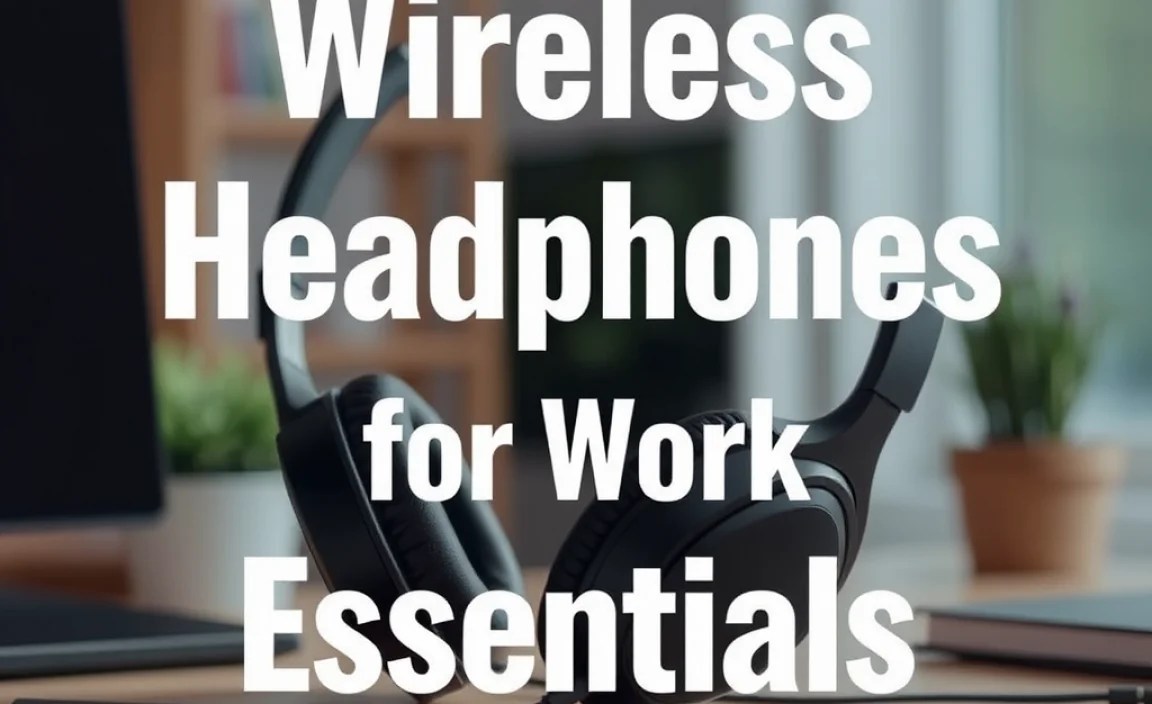Wireless Headphones With Microphone for Work Essentials