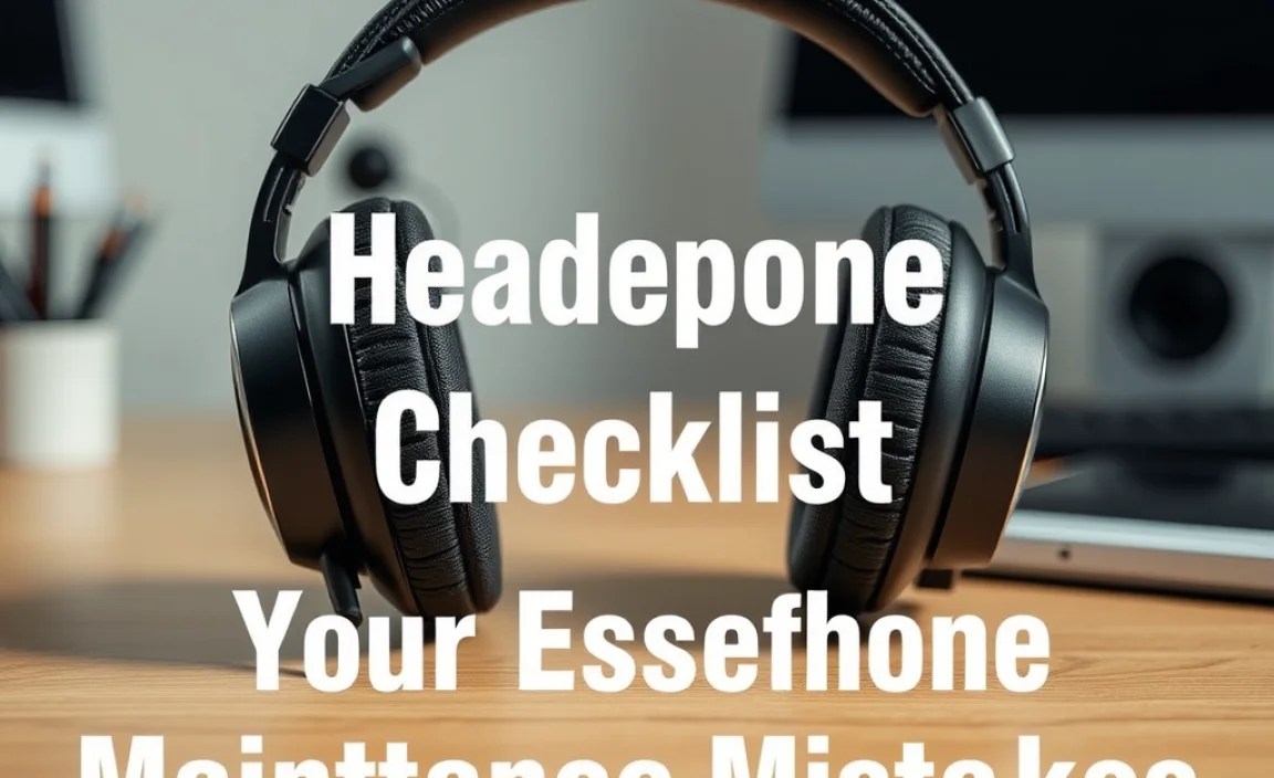 Your Essential Headphone Maintenance Checklist