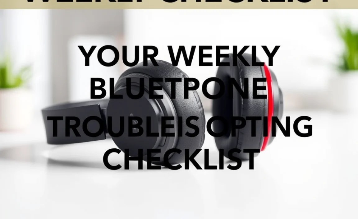 Your Weekly Bluetooth Headphone Troubleshooting Checklist