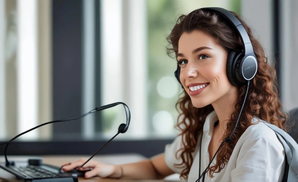 Dual-Ear Headset Mic
