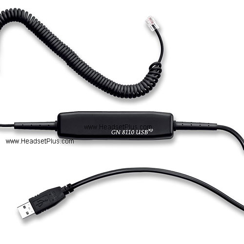 GN 8110 RJ9 USB HEADSET COMPUTER PC RJ9 ADAPTER 8110109