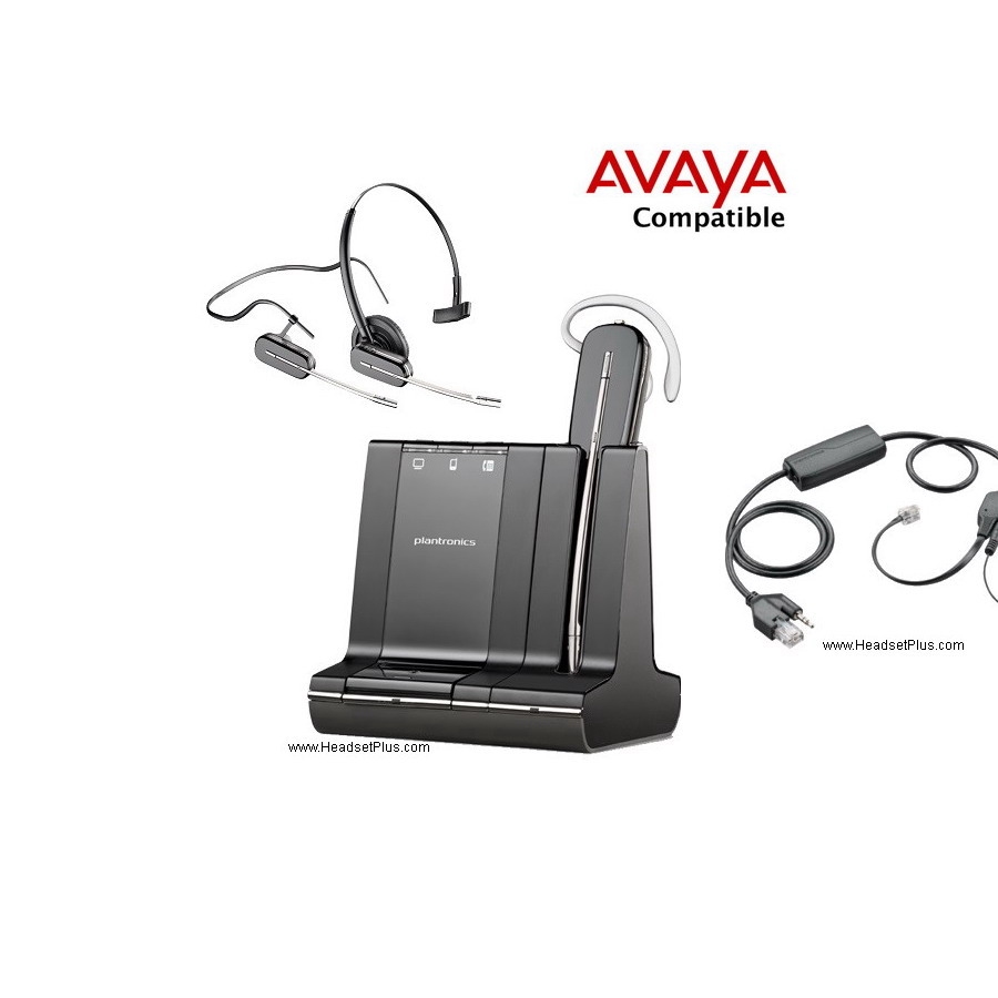 Plantronics Savi 8240 Office Wireless Headset + EHS Certified for Avaya phones