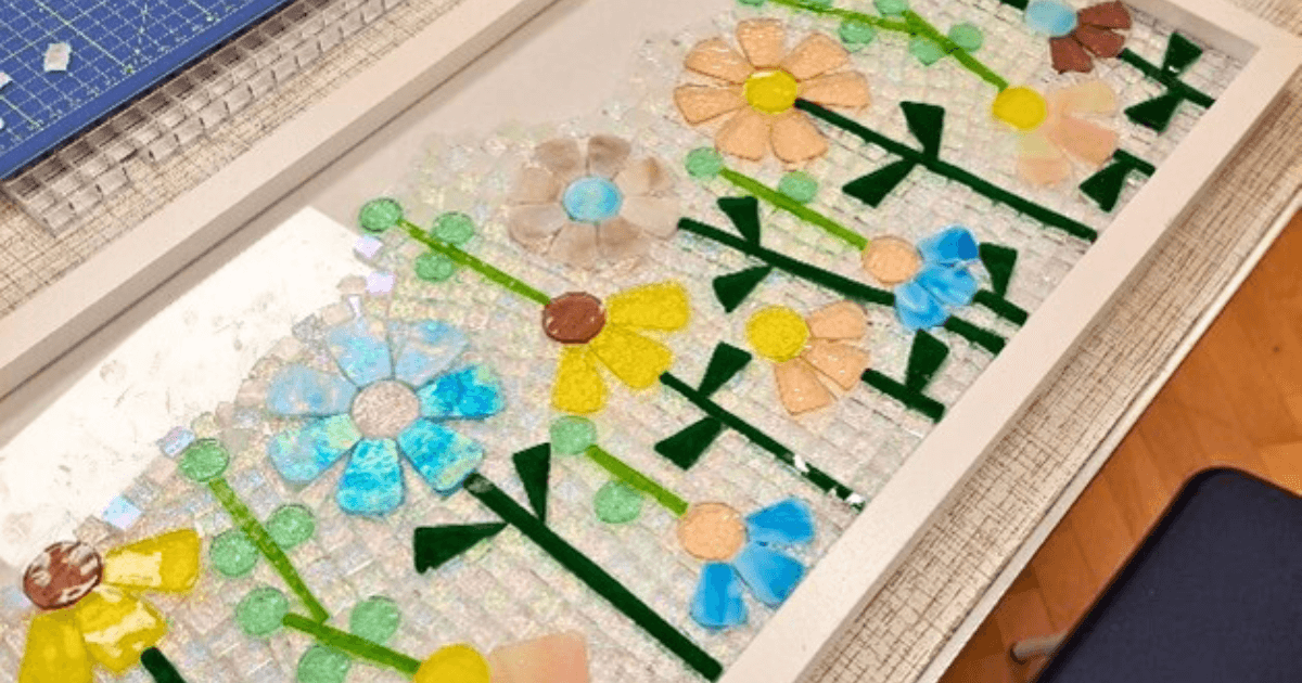 Stained Glass Mosaic Headstone Manor Museum