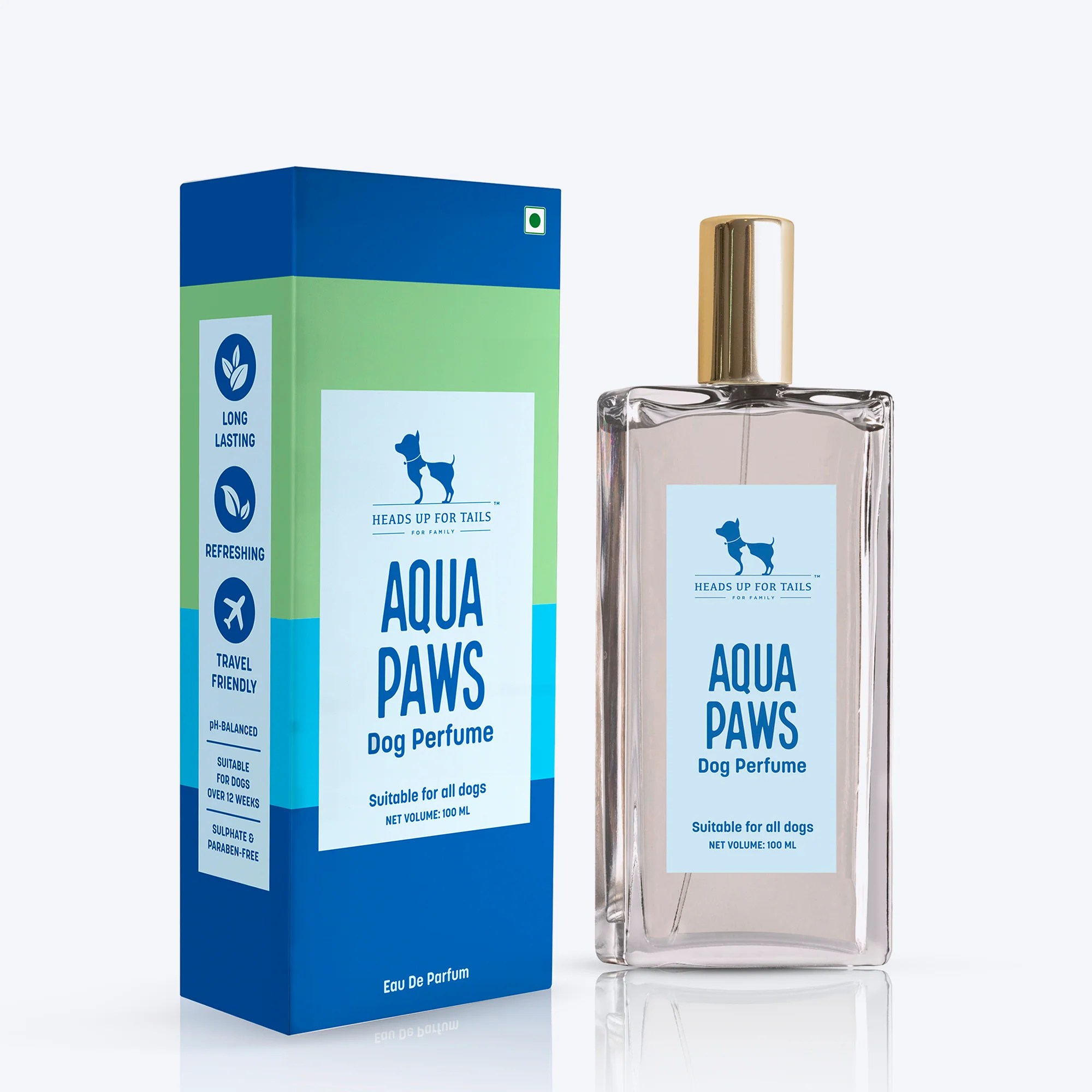 HUFT Aqua Paws Dog Perfume (Over 12 Weeks) 100 ml Heads Up For Tails