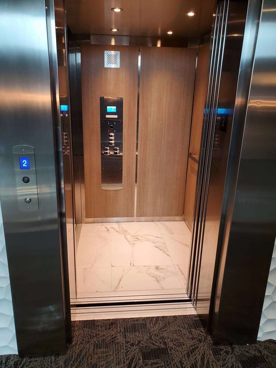 Elevator Installation 3 Stop 90 Degree Car; Toronto, ON Headwaters