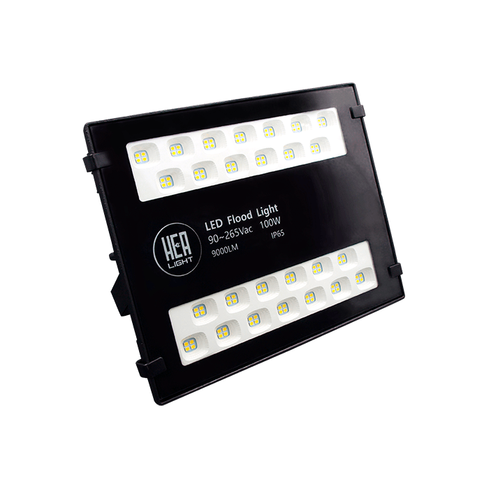 REFLECTOR LED CUADRADO 2 LINEAS SMD 100W 4100K 9000LM 90265V IP65 HEA LIGHT HEA LIGHT