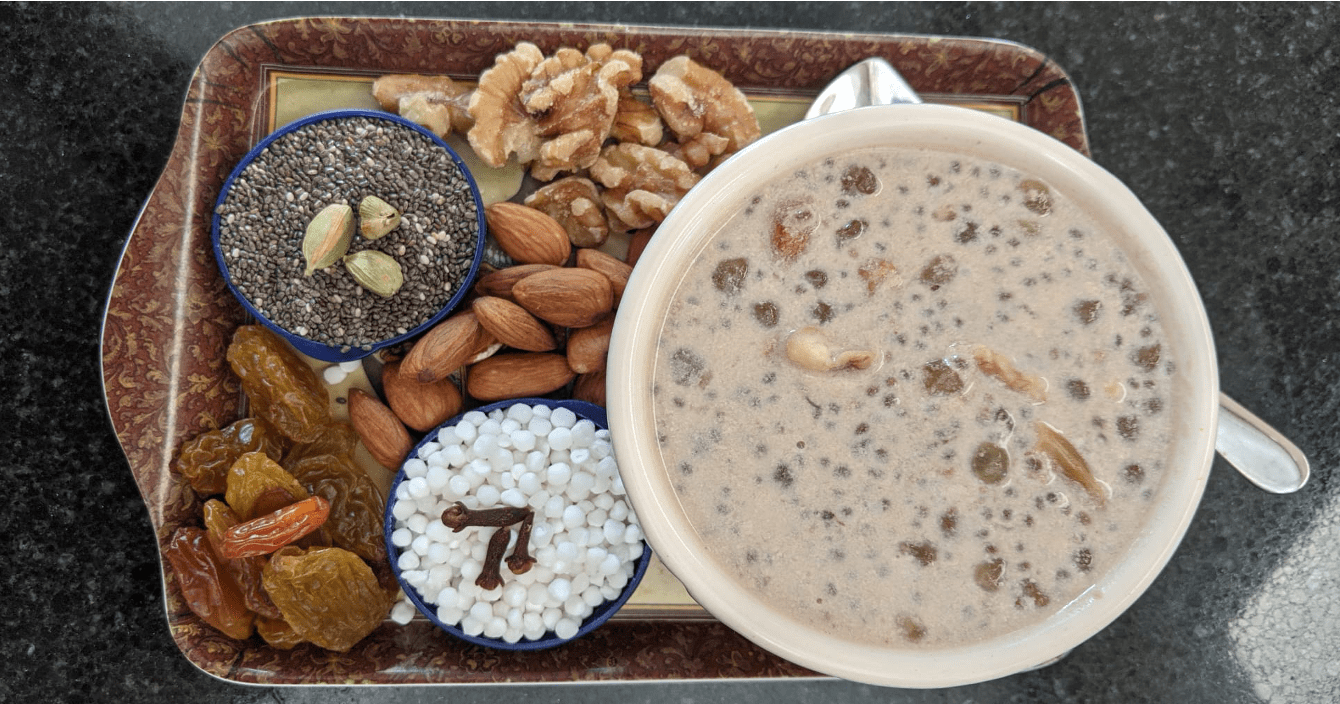 Sago and Chia seeds Pudding (Kheer) Healing Health & Happiness