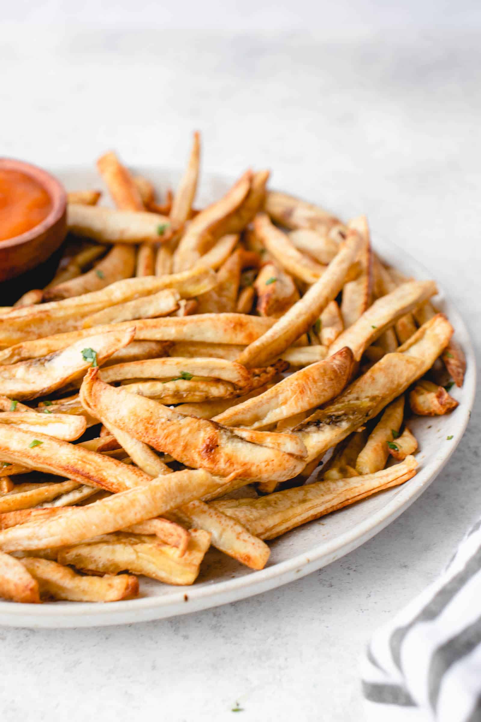 AIP Fries sans Potatoes or Nightshades Green Banana Fries