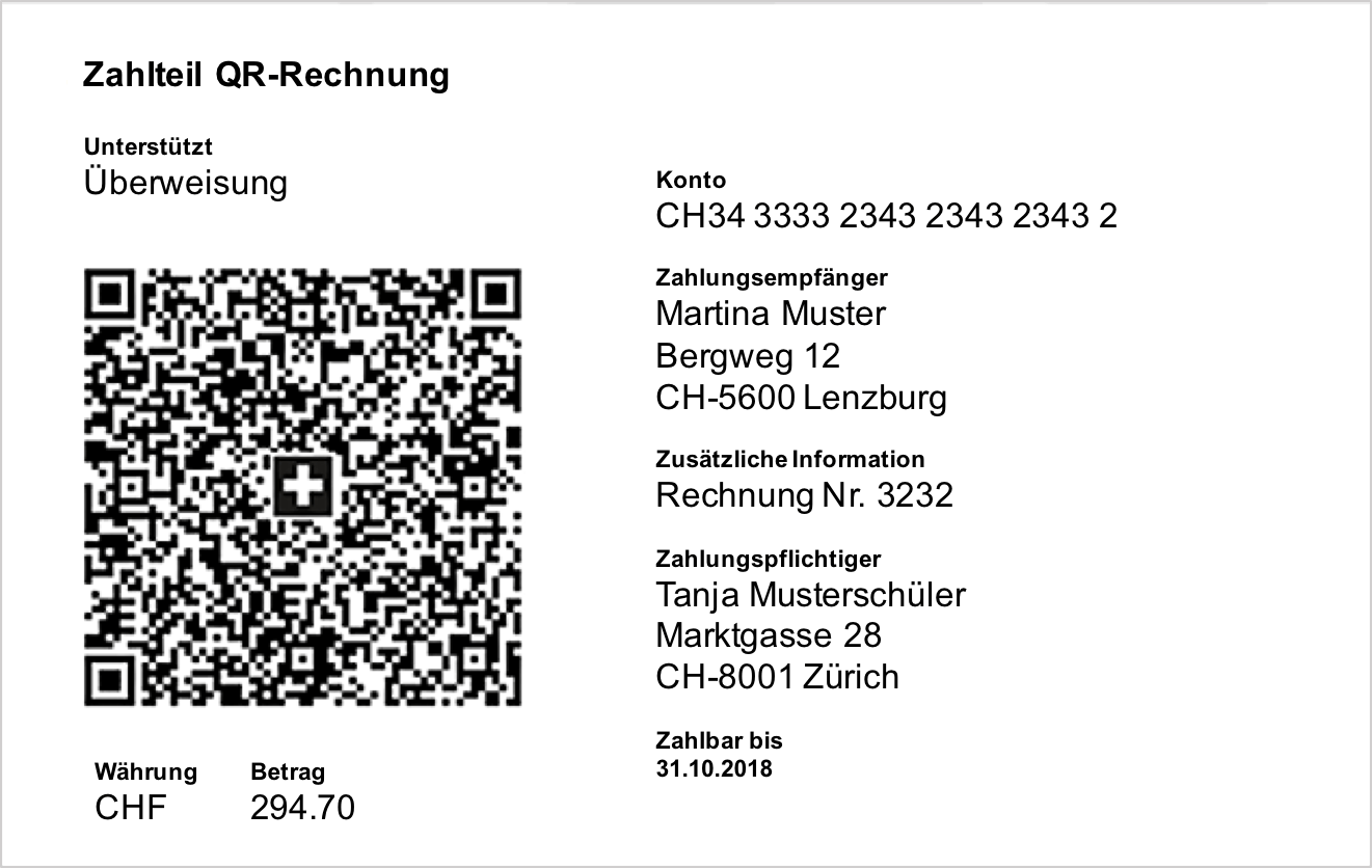 Der Einzahlungsschein geht, die QRRechnung kommt