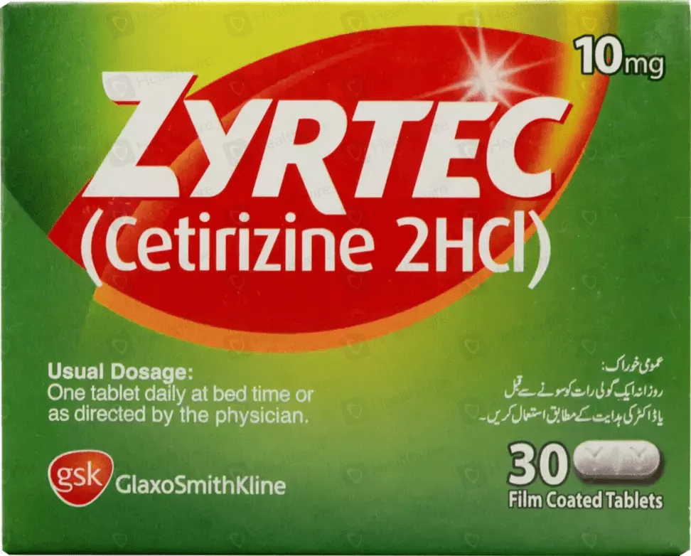 Zyrtec Tablet Dosage, Uses, Side Effects And Price In Pakistan Healthaea