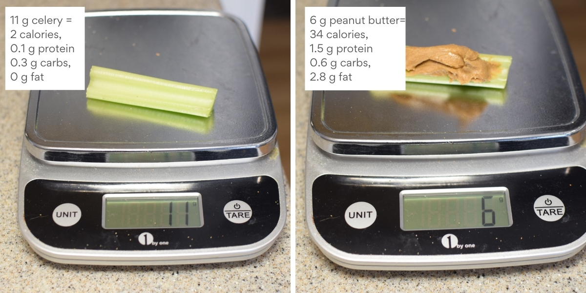 Celery and Peanut Butter with Calories and Macros Health Beet