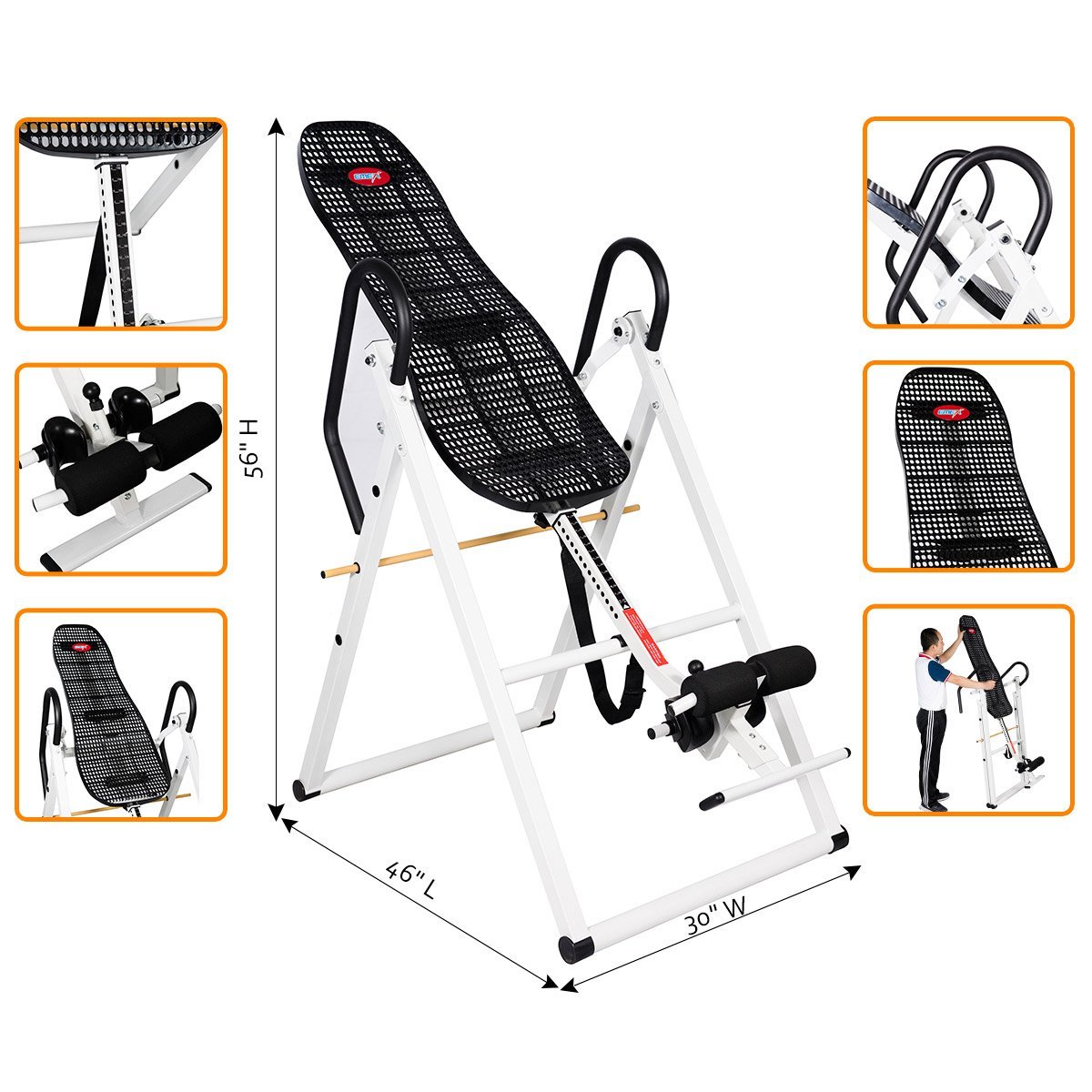 Emer Foldable Inversion Table EMERI11EL Review Health and Fitness