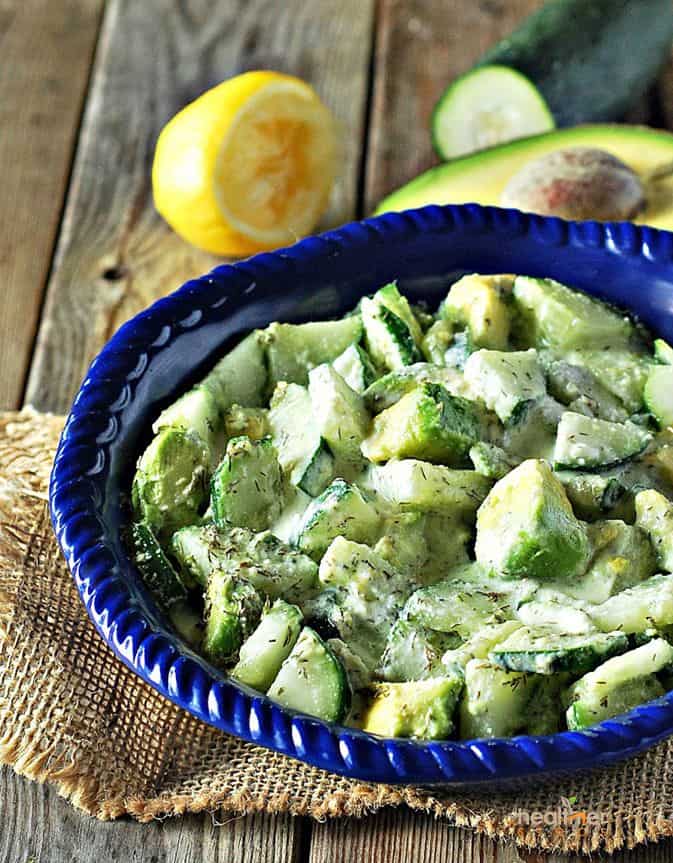 Cucumber Avocado Salad Healthier Steps