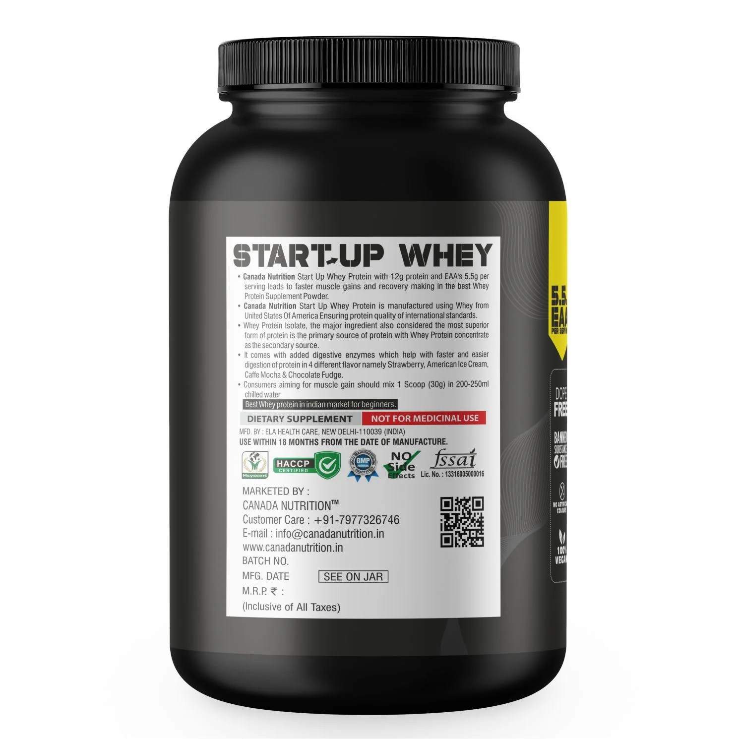 Canada Nutrition Startup Whey, Beginner's Whey Protein Healthmaker